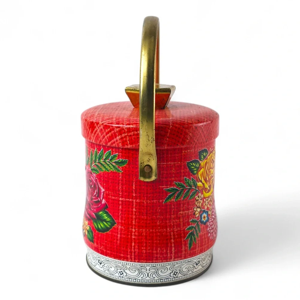 Vintage Murray-Allen "Canvas Rose" Confectionery Tin – Made in England - Picture 2 of 5